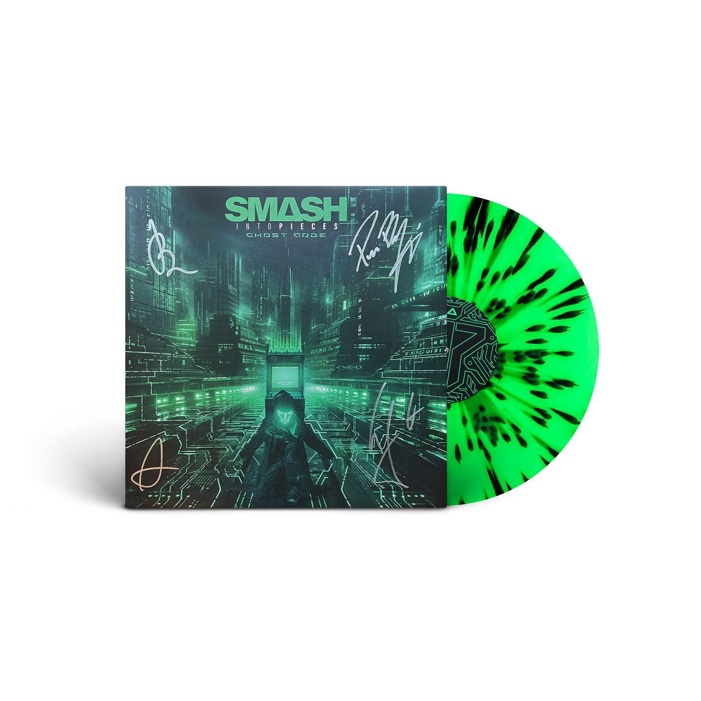 Ghost Code - Green With Black Splatter Vinyl