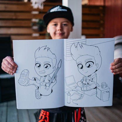 Colouring Book + Pencil Set